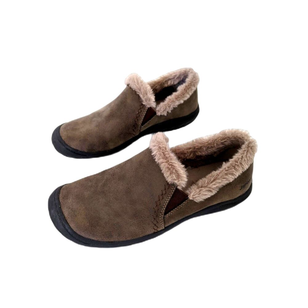 Women's JSport by Jambu Willa Brown Faux Fur Lined Casual Comfort Clog, 7.5 - Picture 4 of 8